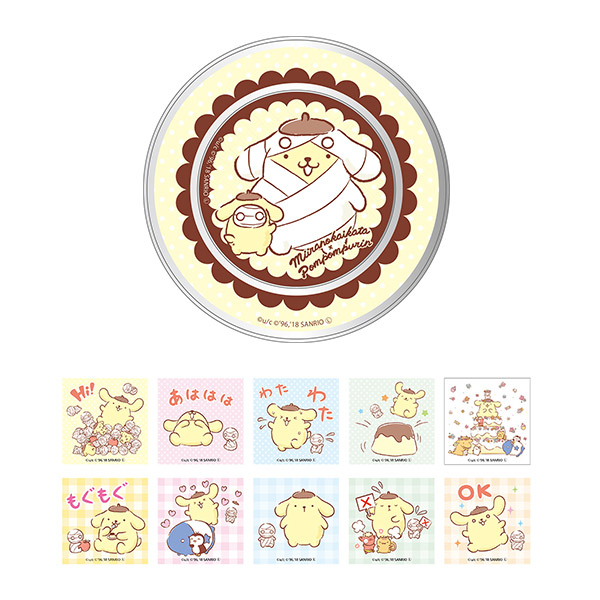 ミイラの飼い方×ポムポムプリン　シール缶