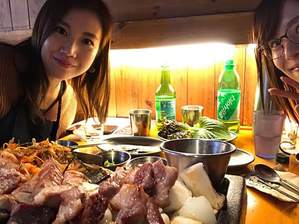 サムギョプサルと2人