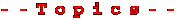 トピックス