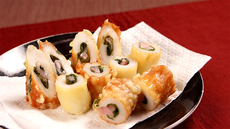 ③大葉と新生姜のちくわ天