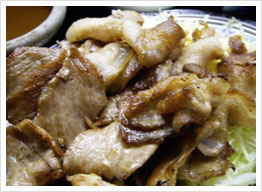 豚バラ定食