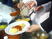 コックさんが目の前で･･･