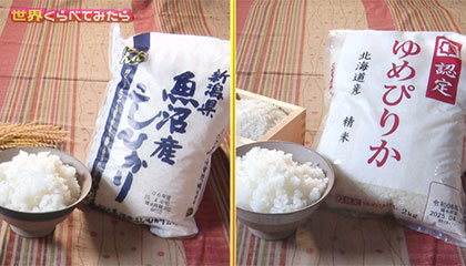 ★北海道vs新潟県vs地元のお米を見極められるのはどっち？