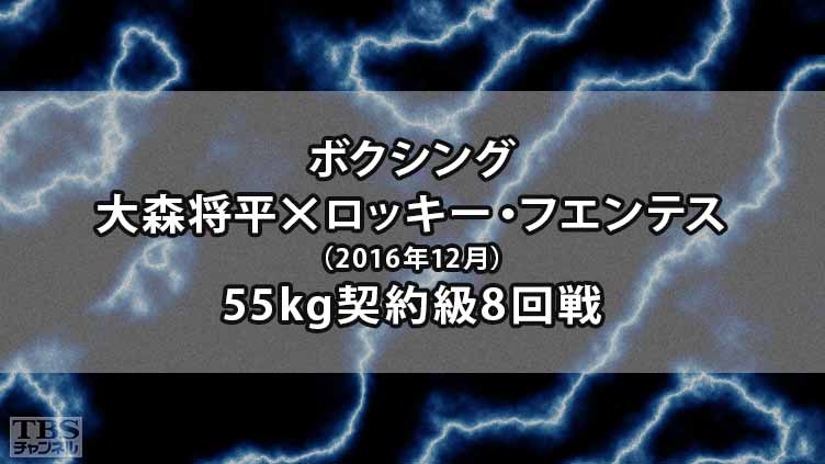 ボクシング 55kg契約級8回戦 大森将平×ロッキー・フエンテス(2016年12月)