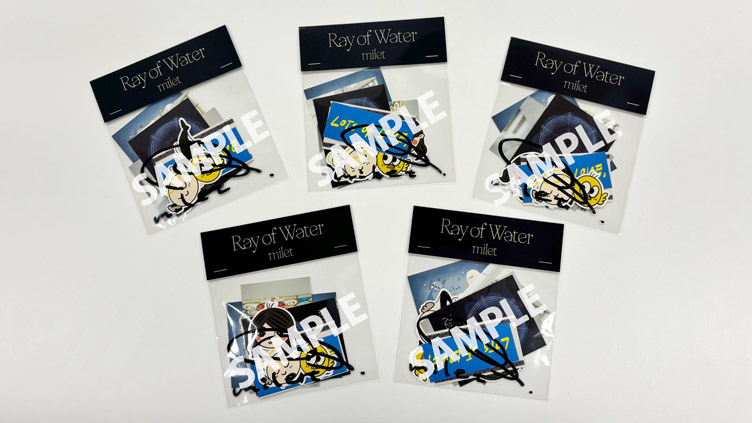 【TBSチャンネル契約者限定プレゼント】milet 直筆サイン入り「Ray of Water Sticker Set」を5名様にプレゼント！