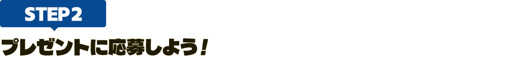 [STEP2]プレゼントに応募しよう