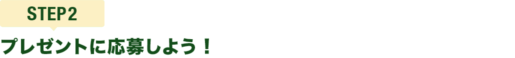 [STEP2]プレゼントに応募しよう