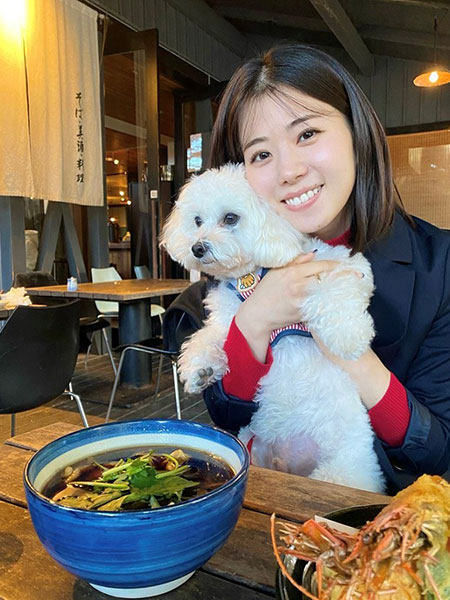 おそば屋さんでむーたろと