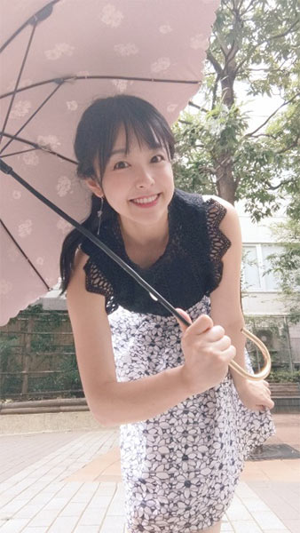 米澤キャスター 日傘