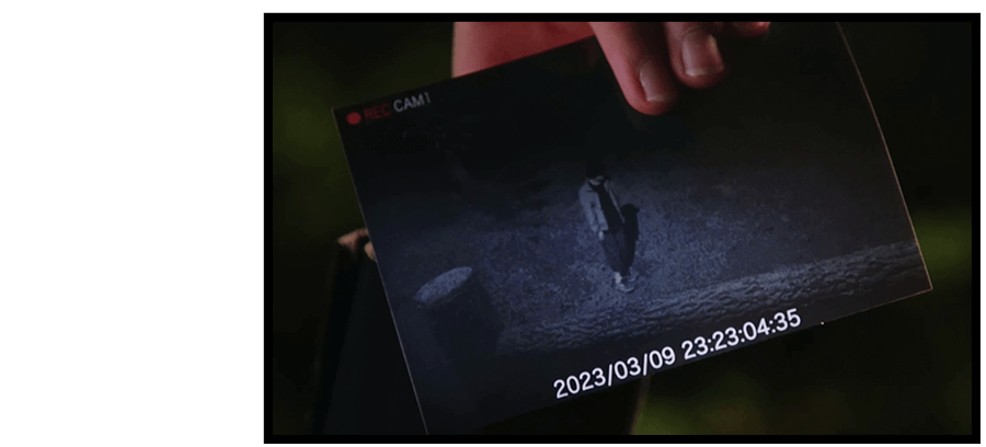 防犯カメラに映る男の姿