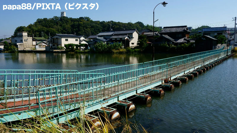 ■玉島ドラム缶橋 岡山県倉敷市