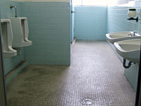 古いトイレの中