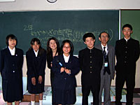 上の台中学校の皆さんと