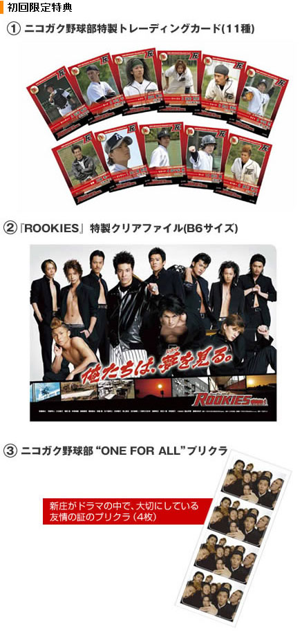 ルーキーズ　ROOKIES 初回限定版　初回生産限定特典　表　おもて　BOX