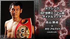 ボクシング IBF世界ミニマム級タイトルマッチ 高山勝成×ホセ・アルグメド 完全版(2015年12月)