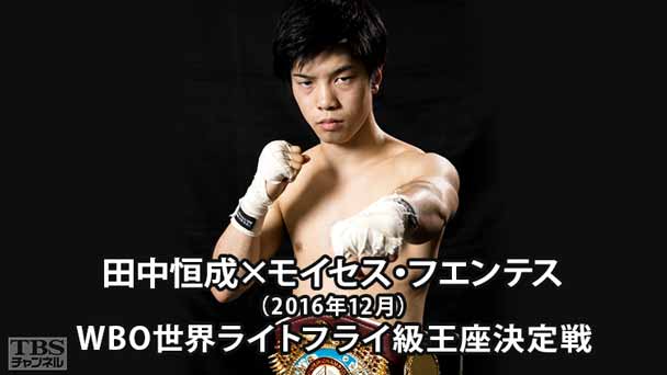 ボクシング WBO世界ライトフライ級王座決定戦 田中恒成×モイセス・フエンテス（2016年12月）