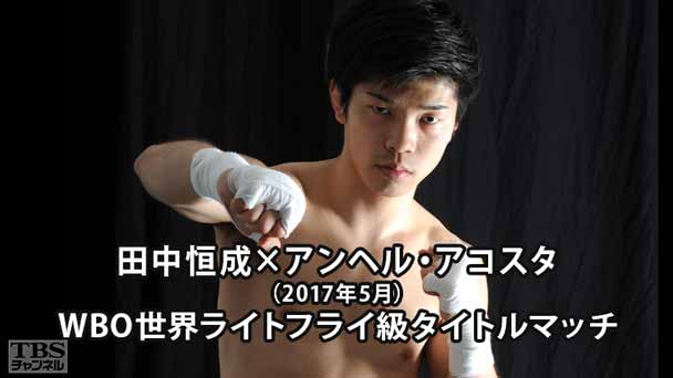 ボクシング WBO世界ライトフライ級タイトルマッチ 田中恒成×アンヘル・アコスタ（2017年5月）