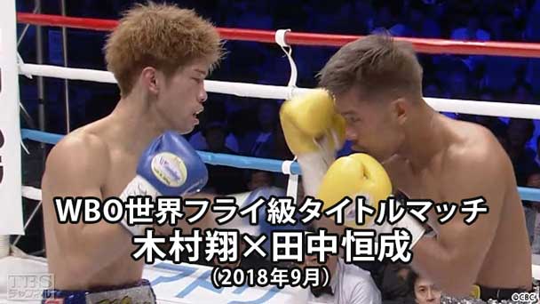 ボクシング WBO世界フライ級タイトルマッチ 木村翔×田中恒成（2018年9月）
